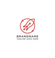 rocket logo design template vector image