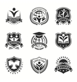 university and college logos emblem set vector image