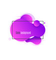 liquid shape promotion banner sticker modern vector image