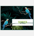dark tropical design with exotic monstera vector image vector image