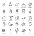 drink - thin line web icon set vector image
