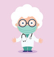doctor cartoon vector image