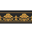 golden baroque rich luxury pattern vector image vector image