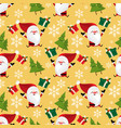 christmas holiday season seamless pattern vector image