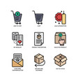 e-commerce website icon vector image