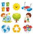 environment elements vector image vector image