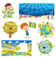 environment elements vector image vector image