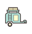 off road trailer icon vector image