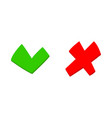 do and dont check ticket choice option green red vector image vector image