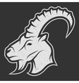 goat symbol the logo for dark background vector image vector image