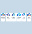 mobile app onboarding screens electric razor vector image vector image