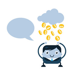 Raining gold coins Royalty Free Vector Image - VectorStock