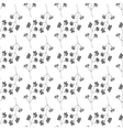 hand drawn floral seamless pattern vector image vector image