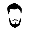 hipster detailed hair and beards set fashion vector image vector image