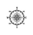 vintage compass symbol and sign vector image vector image