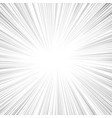 motion radial zoom speed line on white background vector image