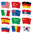 set of world flags vector image vector image
