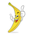 Cartoon banana character Royalty Free Vector Image