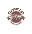 a template classic or vintage or retro car vector image