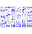 bundle infographic elements data visualization vector image
