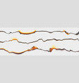 burn paper borders burnt page smoldering edges vector image vector image