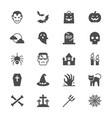 halloween flat icons vector image