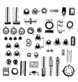 mixer buttons vector image
