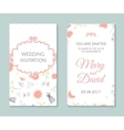 romantic cards template vector image