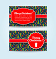 christmas holiday banners set vector image