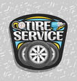 logo for tire service vector image vector image