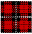 red scottish seamless tartan plaid vector image