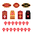 chinese new year sale tag and label vector image