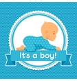 it is a boy baby shower invitation vector image vector image