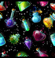 magic bottles pattern vector image vector image