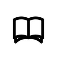 open book simple web or mobile interface vector image vector image
