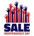 fourth july american independence day sale vector image