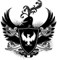 ornamental shield with arms vector image