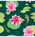 quiet pond seamless pattern vector image