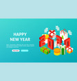 happy new year 2020 banner vector image vector image