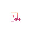 minimal planning sport icon vector image