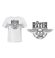 winged car steering wheel t-shirt print vector image