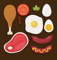 food infographic design vector image