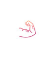 line muscle icon vector image