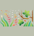 nature branches leaves birds clipart collection vector image vector image