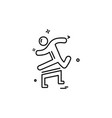 running icon design vector image