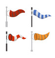 different windsocks cartoon set vector image vector image