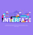 interface for people background vector image