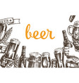 beer set poster 2 vector image vector image