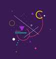 geometric poster with different shapes modern vector image