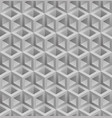 neutral gray cubes isometric seamless pattern vector image vector image